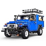 Easy Technic Bausteine Geländewagen für Land Cruiser J40 2101 Klemmbausteine Technik Offroader Bauset Konstruktionsspielzeug mit LEGO Technic, Statische V