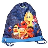 Ragusa-Trade Sesamstrasse Samson Ernie Bert Grobi Krümelmonster - Turnbeutel Sportbeutel Schuhbeutel, 38 x 34 cm, b