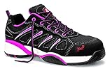 JORI jo_FIT Lady Low S1P Herren Sicherheitsschuhe, Arbeitsschuhe, Damen-Sicherheitshalbschuh, Zertifiziert nach EN ISO 20345 : S1P, Stahlkappe (Schwarz), EU 39