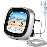 Fleischthermometer - Digital Bratenthermometer, Grillthermometer, Sofort Lesen Thermometer Küche mit Timer, kochthermometer Temperaturbereich bis 300°C