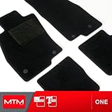 MDM Fußmatten für Golf II (19E) ab 1983-1991 Passform wie Original aus Velours, Automatten mit Absatzschoner aus Textile, Rand rutschhemmender, cod. One 3660