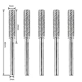 ADFBL Schleifwerkzeug Kettensägenschärfer 4,0 mm zylindrische Grate Bohrerteile DIY Polierzubehör Schärfen Schnitzen (gleitend)