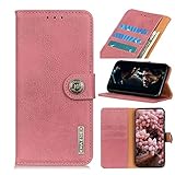 SHIEID Für HTC Desire 20 Pro Hülle Echtes Leder Brieftasche Flip Folio Wallet Tasche Schutzhülle [Kickstand]+[Kartenfächern] Handyhülle für HTC Desire 20 Pro-R