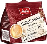 Melitta gemahlener Röstkaffee in Kaffeepads, 10 x 16 Pads, 100% Arabica, starkes Aroma, intensiver Geschmack, Stärke 4, BellaCrema I