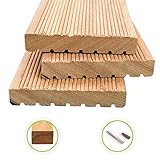 HORI® Bangkirai-Terrassendielen Premium I Komplettset, massive Holz-Terrassendielen I Dielenlänge 3,05 m I Fläche 5 m²