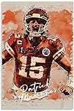 ZRRTTG Leinwand Bilder Kunst Patrick Mahomes für Modern Family Decor Malerei Poster Druckt Gedruckte 11.8'x19.7'(30x50cm) Kein R