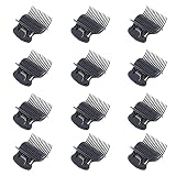 12er Pack Kunststoff Lockenwickler Clip Frauen Lockenwickler Klammern Heiße Roller Klammer DIY Kleines lockiges Haar Styling Tool Ersatz Haar-Styling-Zubehör für Haarschnitt Styling Salon Schw