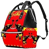 Tribal-Wickeltasche mit indischem Elefantenmotiv, große Kapazität, Babytasche, multifunktionaler Reise-Rucksack, Wickeltasche, Stilltasche für Babypfleg
