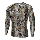 HANTONGHAO Rundhalsausschnitt für Herren, Outdoor-Sport, Bergsteigen, Reiten, Frühling und Herbst, Enge, Bequeme, Lange Ä