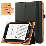 VOVIPO Universal-Schutzhülle für E-Reader, 16,8 cm (6,8 Zoll), kompatibel mit BQ Kobo Kindle Sony Pocketook Tolino Ereader, Schw