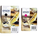 Epson C13T16214022 Original Tintenpatronen Pack of 1 & Original 16 Tinte Füller (WF-2630WF WF-2650DWF WF-2660DWF WF-2750DWF WF-2760DWF, Amazon Dash Replenishment-fähig) Mag