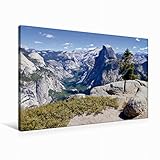 Premium Textil-Leinwand 90 x 60 cm Quer-Format YOSEMITE VALLEY Bezaubernde Aussicht | Wandbild, HD-Bild auf Keilrahmen, Fertigbild auf hochwertigem Vlies, Leinwanddruck von Melanie V