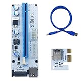 abbybubble 1X bis 16X Grafikkarten-Erweiterungsleitung PCIE mit Fester Halterung des Steckplatzes Grafikkarte mit Vier Festk