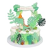 ENYACOS Dinosaurier Geburtstag deko,kuchendeko Geburtstag Junge ,tortendeko Geburtstag Junge ,Dino Geburtstag deko,Kindergeburtstag deko Junge ,Happy Birthday tortendeko,,Baby Party Cake Topp