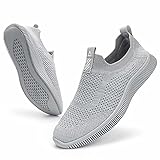 MrToNo Slip On Sneaker Herren Turnschuhe Atmungsaktiv Sportschuhe Leichte Laufschuhe rutschfest Joggingschuhe Straßenlaufschuhe Bequem Outdoor Walkingschuhe-HUIQIAN-43