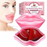 Lippenmaske, Lip Mask, Lip Pads, Lippenpads, Anti-Aging Cherry Feuchtigkeitsgel Lippenmaske, Peeling, Feuchtigkeitsspendend, Geeignet für Trocken und Rissige Lippen - 20 Stück