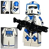 Custom Brick Design 501st Legion ARF Scout Clone Trooper Boomer Figur - modifizierte Minifigur des bekannten Klemmbausteinherstellers und somit voll kompatibel zu Leg