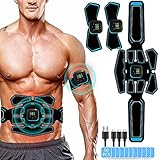 Yongge EMS Bauchmuskeltrainer, EMS Trainingsgerät, Bauchtrainer Elektrisch für Bauch, Arm, Bein-Fitness Trainings Gang,USB-Wiederaufladbarer Tragbarer Musk