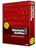 Historische Schriften, 1 CD-ROM Historische TrueTypeFonts. Für Windows ME/2000/XP und Mac OS X oder hö