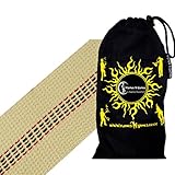 1m Länge Para-Aramid FEUER DOCHT (100mm) + Tasche. Perfekte Menge An Material für Feuer-Tanzen, Feuer-Spinnen und Feuer-Jonglier-Ausrüstung. Lange Brenn Zeiten und Gute Kraftstoffabsorption (100mm)