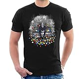 Alfred Hitchcock Birds Parody Mix Men's T-Shirt Black