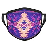 Amerikanische Indianer Azteken-Navajo-Gesichtsmaske, bequeme und wiederverwendbare Masken mit schwarzen Kanten für Erw