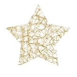 Sizoweb Formen - Platzsets - Tischsets - Dekounterlagen - 12 Stück - 64 (Sizoweb Stern, Dunkelgold)