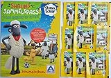 Sammelalbum leer + 10 Sticker Tüten Shaun das Schaf Sammelspass Stickeralbum Sammelak