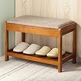 BBZZ Schuhregal Wechselschuhe Hocker Schuhregal Massivholz Versuche Schuhe Schrank Schuhe Hocker Aufbewahrung Hocker Schuhspanner Modern (Farbe: A)