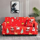 YIHANGG Sofabezug L Form,sofabezug Stretch Sofahusse Für 1/2/3/4 Sitzsofa Und Ecksofa (L-Förmige Ecksofas Müssen Zwei Gekauft Werden) bezug Ecksofa,Sofa Überzug L Form Für Weihnachtsdek