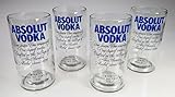 Absolut vodka glass es, handgeschnitten, 22 oz, 750 ml, 4er-S