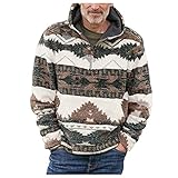 3D Jacquard Vintage Herren Hoodie Retro Sweatshirt Nordische Mythologie Stamm Drucken Kapuzenpullover Übergroße Ethnic Boho Drucken Freizeitjacke Männer Hoodies Pullover mit Tasche Kapuzenjack
