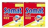 Somat All in 1 Spülmaschinen Tabs,114 (2x 57 Tabs), XXL Pack, Geschirrspül Tabs für kraftvolle Reinigung mit Geruchsneutralisierer Funk