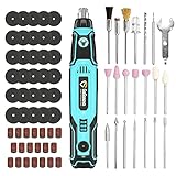 4V Kabelloses Mini Multifunktionswerkzeug, GoGonova 3 Drehzahl Drehwerkzeug mit 72 Zubehör, wiederaufladbares Rotationswerkzeug zum Schleifen, Polieren, G