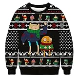 SSBZYES Herren Pullover Herren Rundhals Pullover Weihnachten Rundhals Pullover Casual Lustige Santa Print Paar Kleidung