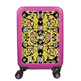 Pompöös by Harald Glööckler - Butterfly Baroque - Hochwertiger Hartschalen-Reisekoffer mit gummierten Schwenkrollen & eingebautem TSA-Schloss – nur 4,5 kg (pink)