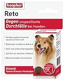 beaphar Reto Durchfalltabletten, zur Behandlung von Durchfall und Verdauungsbeschwerden bei Hunden, 30 Tab