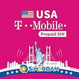 USA SIM-Karte T-Mobile 15 Tage Prepaid SIM-Karte unbegrenzt 4G Internetdaten, Anrufe, SMS US T-Mobile Netzwerk Abdeckung in den USA bundesw