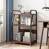 Bücherregal aus Metall und Holz,Offene Standregal,Stabiles Lagerregal Dekoregal Industrie Vintage Regal für Wohnzimmer,Schlafzimmer, Home Office (Size : 99cm)