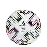 adidas Unisex-Adult Uniforia Ball, White/Black/Signal Green/Bright Cyan, 5