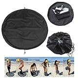 Wasserdichte Neoprenanzug-Wickelauflage, Nylon-Nassbeutel mit Tauchanzug Wickeltasche, ideal für Surfer Sparren Kajakfahrer und Bootsfahrer Aufbewahrung ihres Neoprenanzug-Tauchanzugs, 50 cm / 90