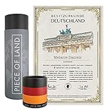 happylandgifts® Premium | Echtes Deutschland Grundstück als einzigartiges Geschenk für Germany Fans | Personalisierte Besitzurkunde in Farbe mit Wunschname und persönlicher Widmung