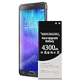 [4300mAh] Akku für Galaxy Note 4, Neuer Upgrade-Akku-Ersatz für Samsung Galaxy Note 4 N910, N910A(AT&T), N910T(T-Mobile), N910V(Verizon), N910P(Sprint), N910U LTE