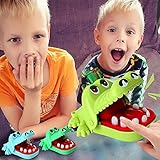 NMSLCNM Crocodile Toy Classic Mund Zahnarzt Biss Finger Familie Spiel Kinder Spiel Spielzeug, Aktionsspiel für Die ganze Familie (Keine Batterien erforderlich), für Kinder ab 3 (A)