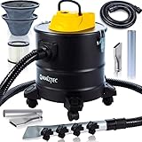 MalTec Industriestaubsauger ML1800-ASH Industriestaubsauger Aschesauger Kaminsauger | 1800W | 18 Liter | für die Reinigung im Innen- & Außenbereich | geeignet für Backofen, Kamin, Grill, F