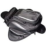 QiKun-Home Motorrad Tankrucksack Starker Magnet Schräge Schultertasche Reisetasche wasserdichte Tasche Motorradausrüstung