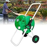 Schlauchwagen, Gartenschlauch Fahrbare Schlauchtrommel für 45m Wasserschlauch, 1/2 Zoll, 87cm Höhe mit Kupplung