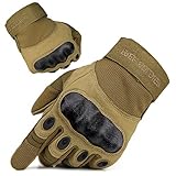 FREE SOLDIER Outdoor Handschuhe Herren Taktische Trainings Motorradhandschuhe Kletter Tactical Handschuhe Vollfinger Handschuhe Gilt für Radfahren Airsoft Militär Paintball(M,Sand-Farbe Color)