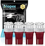ALOPEE - 4-Stück T10 Glühbirne 194 2825 Lichtlampe - Super Hell 12-24V DC - Für Innenbeleuchtung Dome Map Tür Armaturenbrett Leseleuchten(Rot)