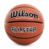 Wilson Men's NEW PERFORMANCE ALL STAR BSKT Basketball, Brown, OFFICIAL